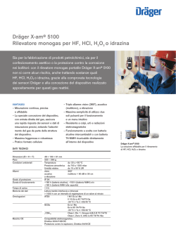 Dr&auml;ger X-am&reg; 5100 Rilevatore monogas per HF, HCl, H2O2 o