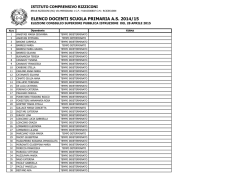 elenchi scuola primaria 1 - Istituto Comprensivo Rizziconi