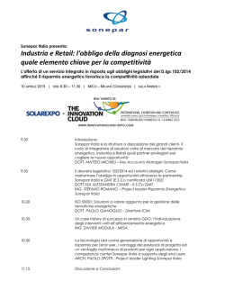 Industria e Retail: l`obbligo della diagnosi energetica quale