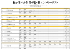 袖ヶ浦マル耐第6戦4輪エントリーリスト - WITH ME Professional Racing