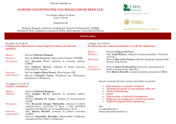 Scienze cognitive per una regolazione efficace