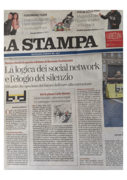 La Stampa - Lingua Madre