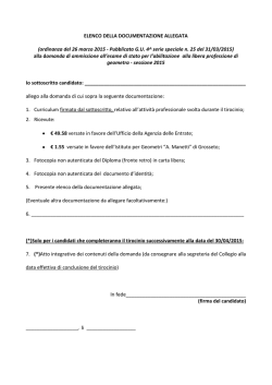 elenco degli allegati2015.pdf - Collegio Provinciale Geometri e