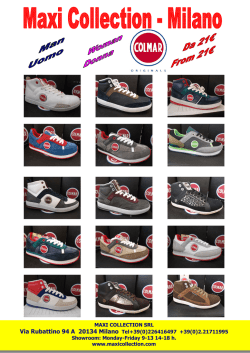 MAXI COLLECTION SRL Via Rubattino 94 A 20134 Milano Tel+39(0