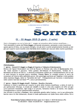 Sorrento - 1/3 Maggio - Cral Agenzia Entrate Abruzzo