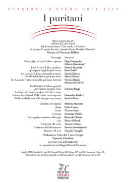 I puritani - Teatro Regio di Torino