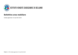 Bollettino area mobiliare - Istituto Vendite Giudiziarie Belluno