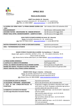 Calendario del mese - Azienda per il Turismo Rovereto e Vallagarina