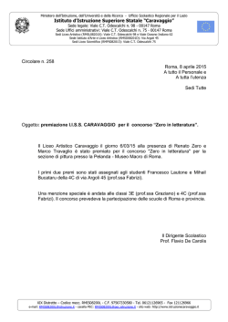 comunicazione del Dirigente Scolastico