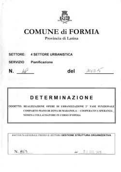 determinazione nl - Comune di Formia