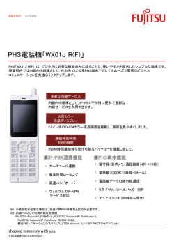 PHS電話機「WX01J R(F)」