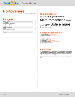 Portovenere natura Sport Sole e mare