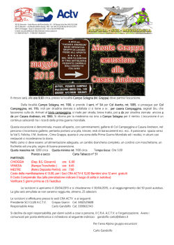 05-05-2015 escursione sul monte grappa &ndash; casara
