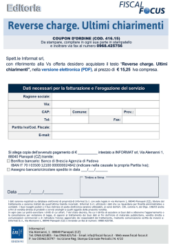 COUPON Reverse Charge. Ultimi chiarimenti.psd