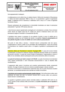 Cari appassionati di motosport,