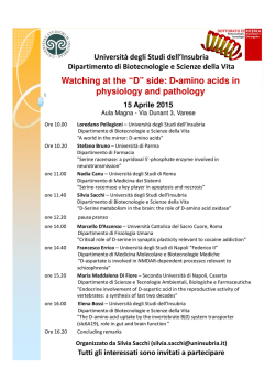 D-amino acids in physiology and pathology