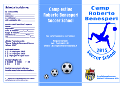 Roberto Benesperi Soccer School 2015