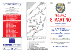 8&deg; Memorial PAOLO TRIFONI