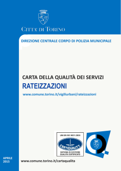 RATEIZZAZIONI - Città di Torino