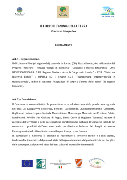 IL CORPO E L`ANIMA DELLA TERRA