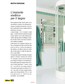 OBIETTIVO PROFESSIONE L`impianto elettrico per il bagno