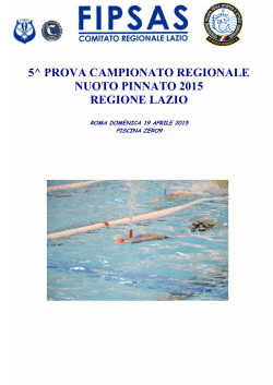 list 5^ prova regionale lazio