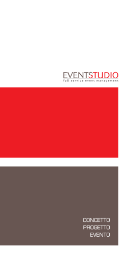 CONCETTO PROGETTO EVENTO