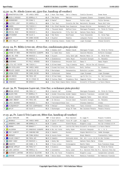 pdf partenti - Sport Today
