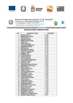 Graduatoria Orientatore - Istituto Comprensivo Chiarelli