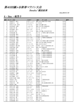 8. 5km一般男子