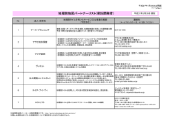 地理院地図パートナーリスト 受託開発者（「法人・団体