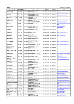 東京都 平成27年1月1日現在