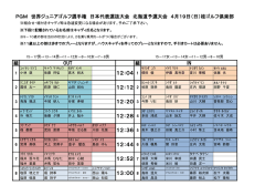 組み合わせ表