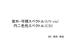 紫外・可視スペクトル（UV-vis）