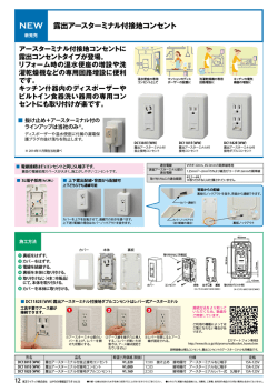 NEW 露出アースターミナル付接地コンセント