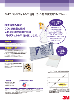 3M™ ペトリフィルム ™ 培地 カビ・酵母測定用YMプレート 検査時間も