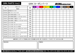 GRK カーボンパーツ GRK PARTS Vol.2