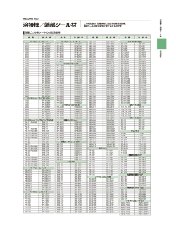 溶接棒／端部シール材対応表（PDF：165KB）