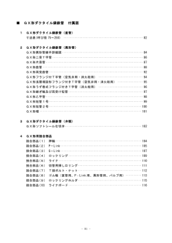 GX形ダクタイル鋳鉄管 付属図