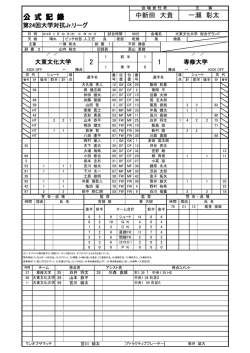 2 1 公 式 記 録