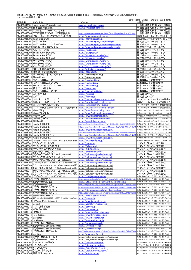 Pdfファイル 日本レコード協会