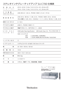 SU-C700 - Technics
