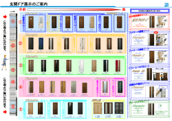 玄関ドア展示のご案内 ① ① ② ③ ④ ⑤