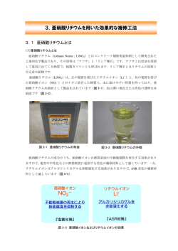 NO Li+ 3．亜硝酸リチウムを用いた効果的な補修工法