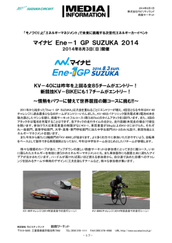 マイナビ Ene－1 GP SUZUKA 2014