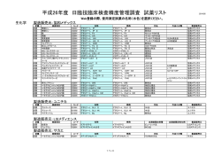 別紙1 日臨技ｻｰﾍﾞｲ（2014年試薬・stdﾘｽﾄ）