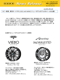 東京オートサロン2015 with NAPACに出展