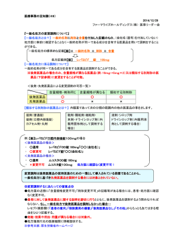 No. 49 一般名処方の変更調剤について