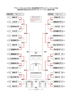 「アミノバイタル」カップ2014 第3回関東大学サッカー
