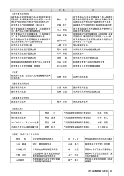 34 〈2015広報日高 月号 〈2015広報日高 月号〉 旧 氏 名 新 ［教育委員;pdf